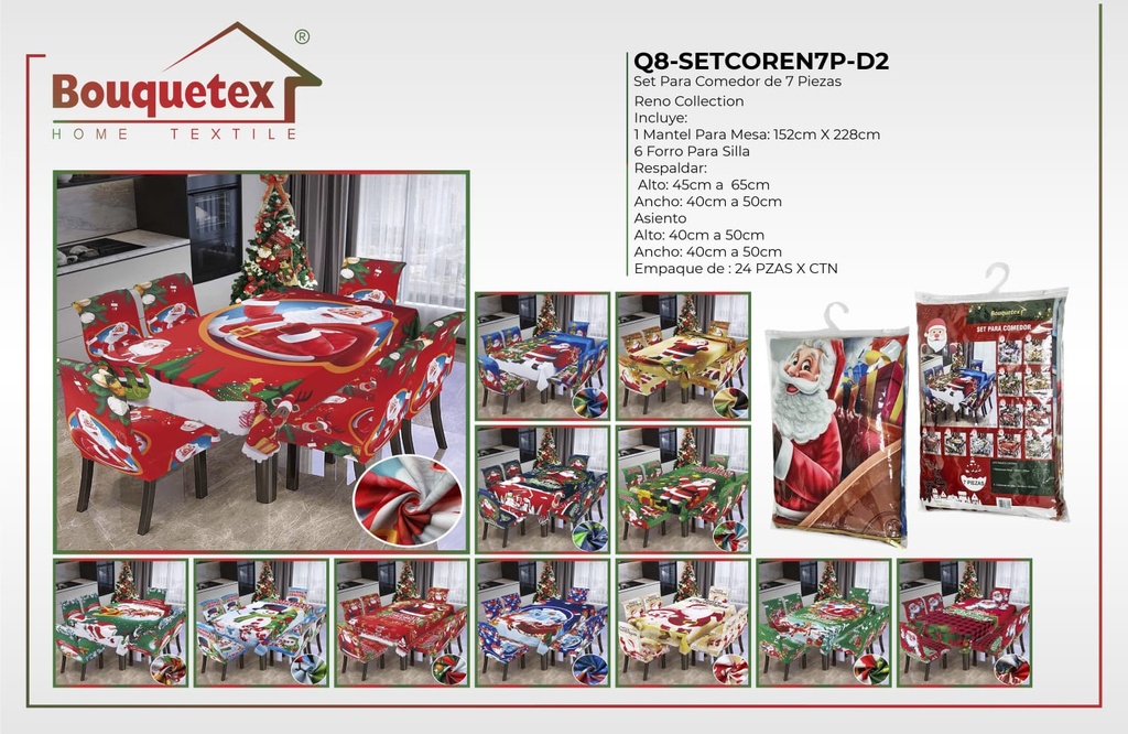 Juego de forro para comedor Reno