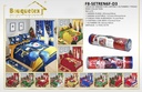 Juego de sábana con cortina y alfombra Reno