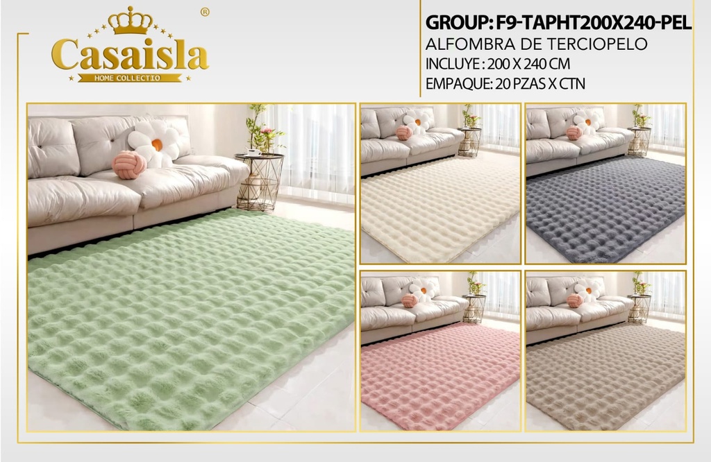 Alfombra de terciopelo F9