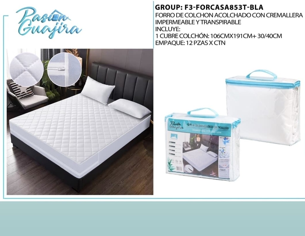 Protector de colchón Casa Blanca 853