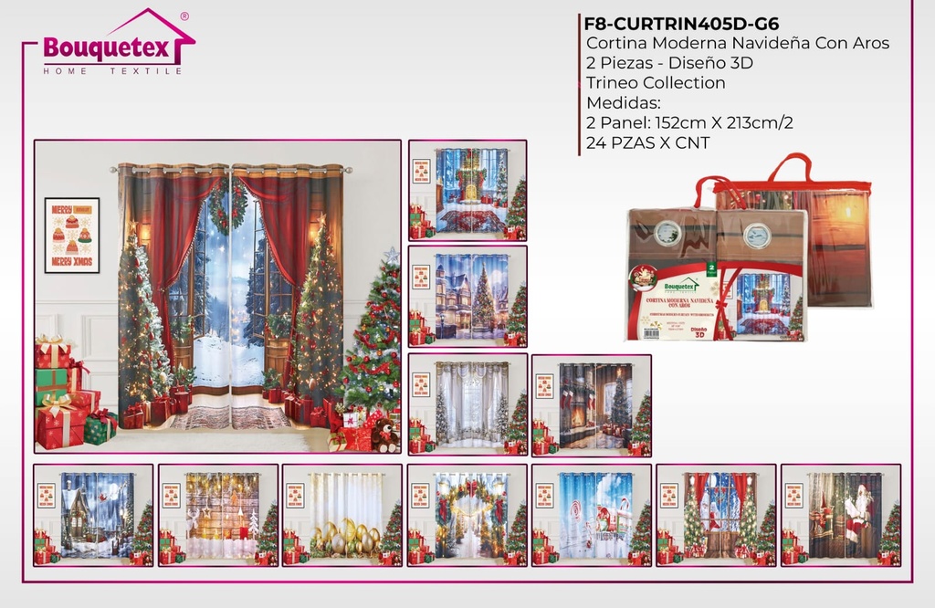 Cortinas con aros Trineo 405