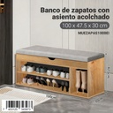 Banco de zapatos con asiento