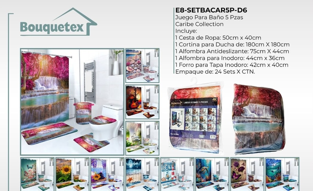 Juego de baño Caribe