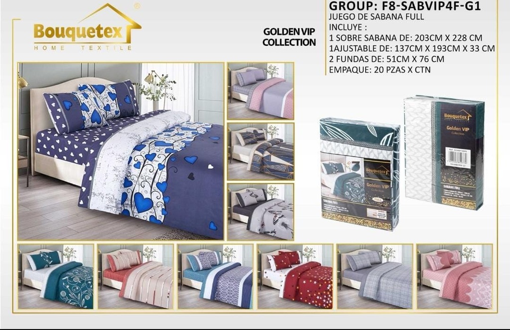 Sábana Golden VIP