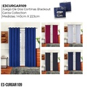 Cortinas blackout con aros Garza