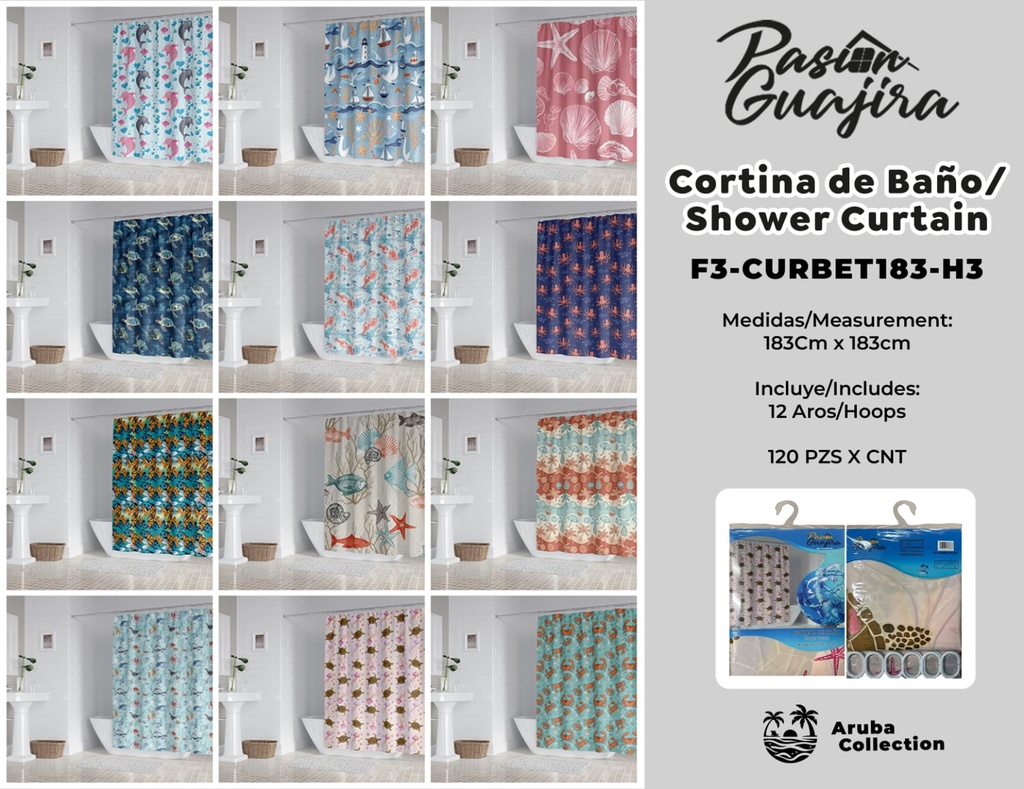 Cortina de baño Aruba