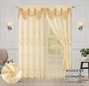 Cortinas doble con velo Golondrina