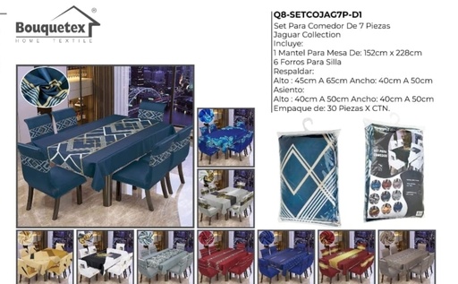 Juego de forro para comedor Jaguar