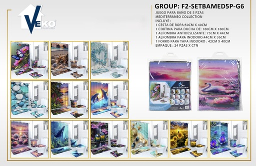 Juego de baño Mediterráneo