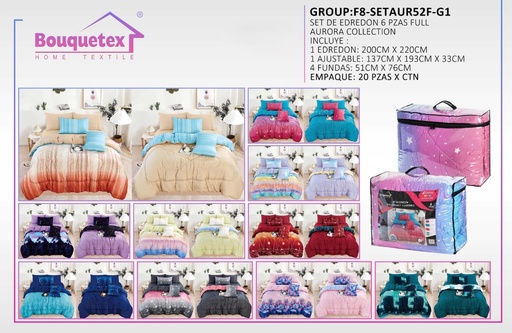 Juego de edredón Aurora