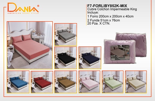 Protector de colchón y almohadas Libya 852