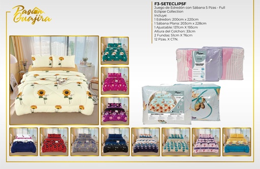 Juego de sábana con edredón Eclipse