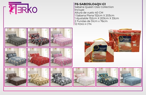 Sábana con vuelo Oslo