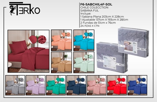 [F6-SABCHIL4F-SOL-ROY] Sábana Chile