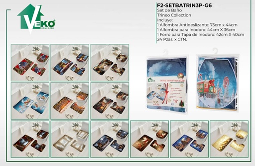 Juego de baño sin cortina Trineo