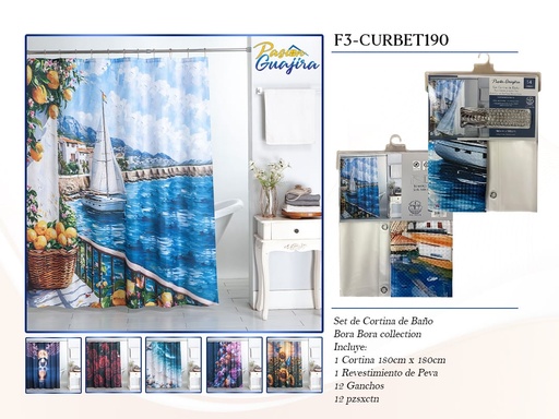 Cortina de baño Bora Bora