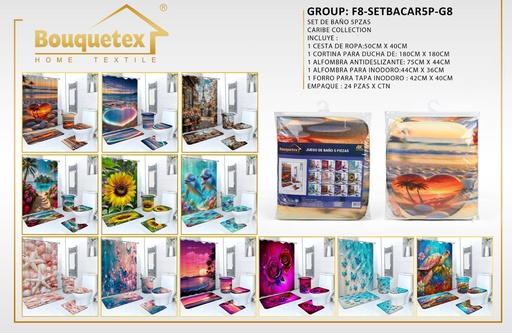 Juego de baño Caribe