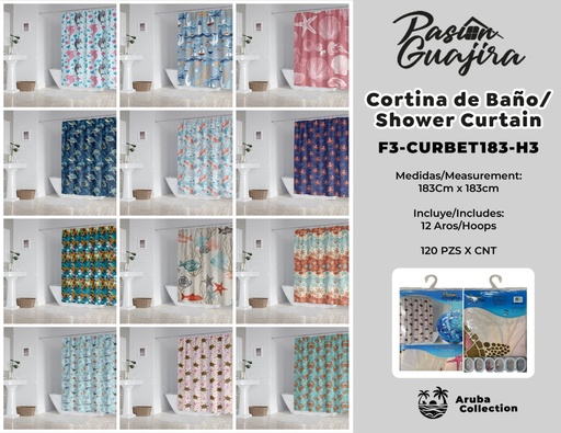 Cortina de baño Aruba