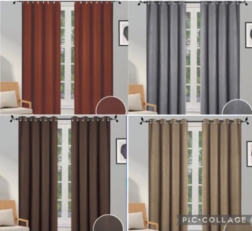 Cortinas blackout con aros RSM